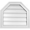 Ekena Millwork Octagonal Top Surface Mount PVC Gable Vent w/ 2"W x 1-1/2"P Brickmould Frame, 20"W x 18"H GVPOT20X1802SN - alternate 1